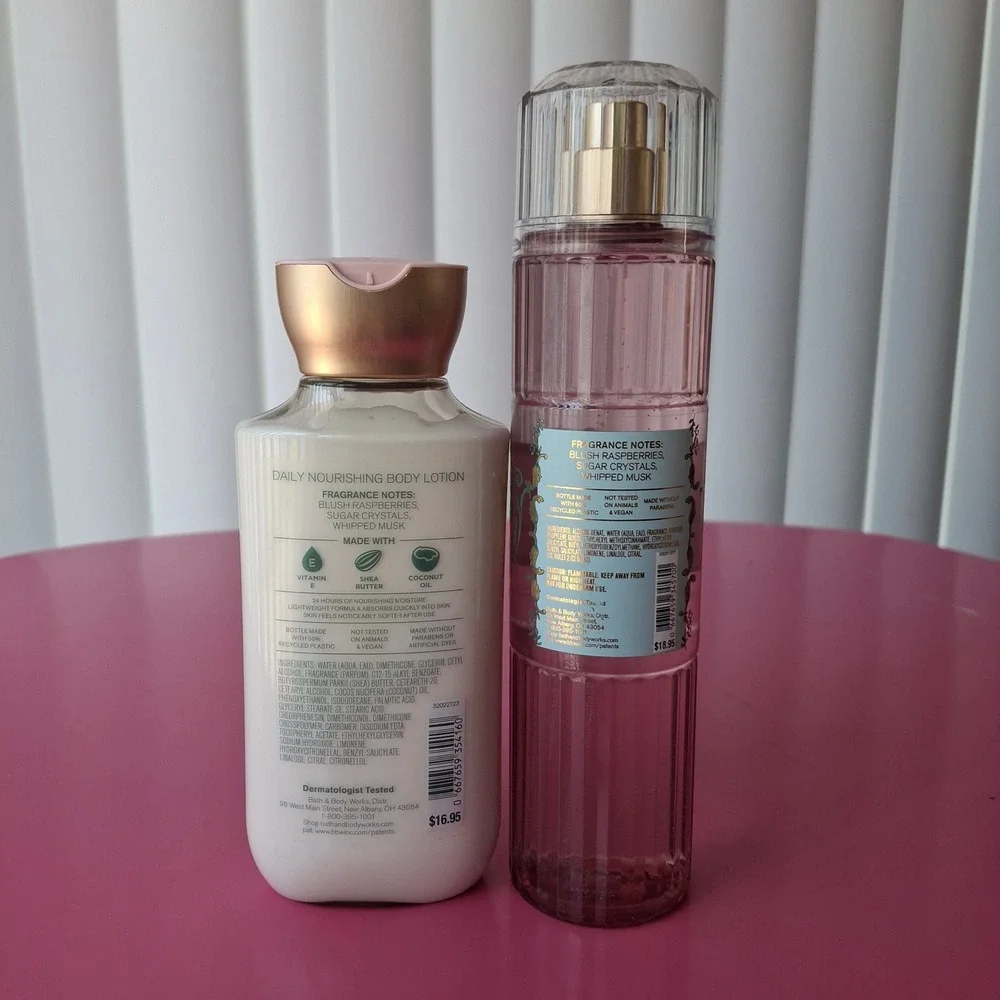 Bath & Body Works SWEETEST SONG Body Lotion & Fragrance Mist Set 8oz